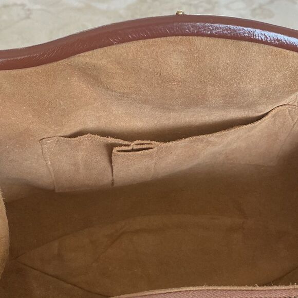 Vintage Leather Satchel London Made England Brown - Picture 14 of 16